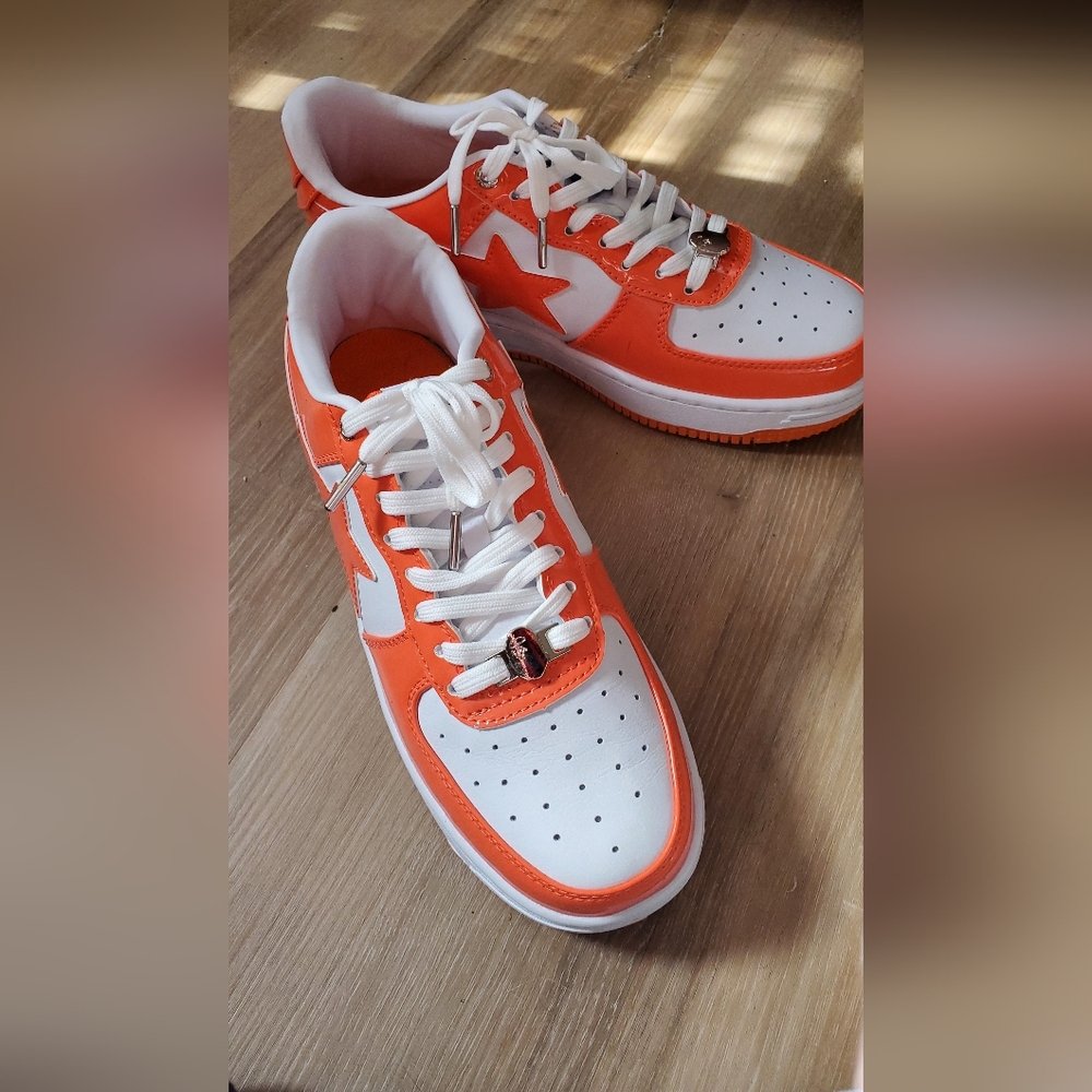 Bape sta orange patent size 28